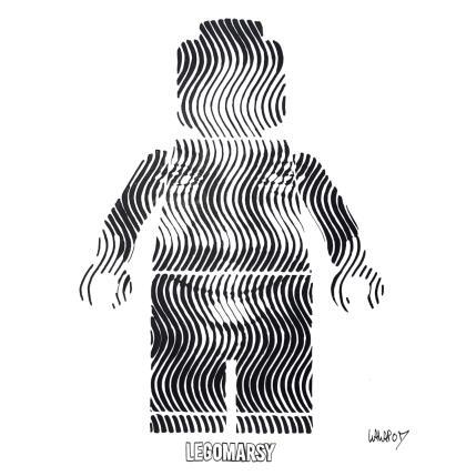 Peinture Legomarsy  par Wawapod | Tableau Pop-art Acrylique, Posca Icones Pop