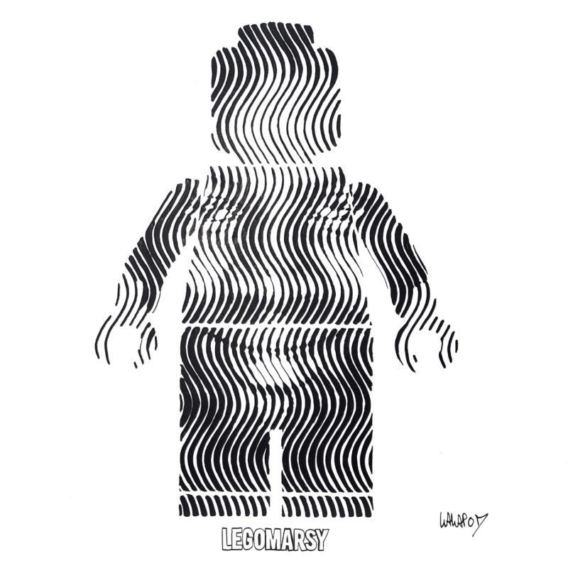 Peinture Legomarsy  par Wawapod | Tableau Pop-art Icones Pop Acrylique Posca