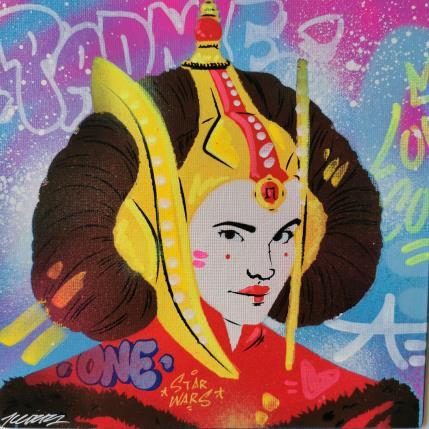 Pintura Padmé por Lemoine Mael | Pintura Pop art Acrílico, Graffiti Iconos pop