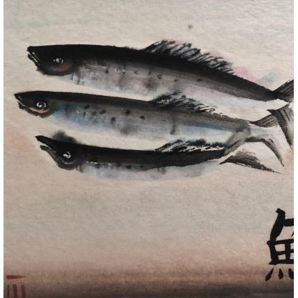 Peinture Sakana par De Giorgi Mauro | Tableau Art Singulier Encre Animaux