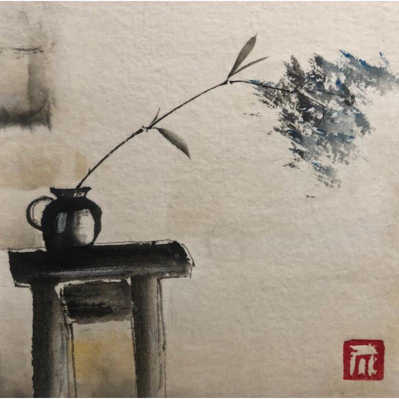 Peinture Still and quiet par De Giorgi Mauro | Tableau Figuratif Noir & blanc Encre