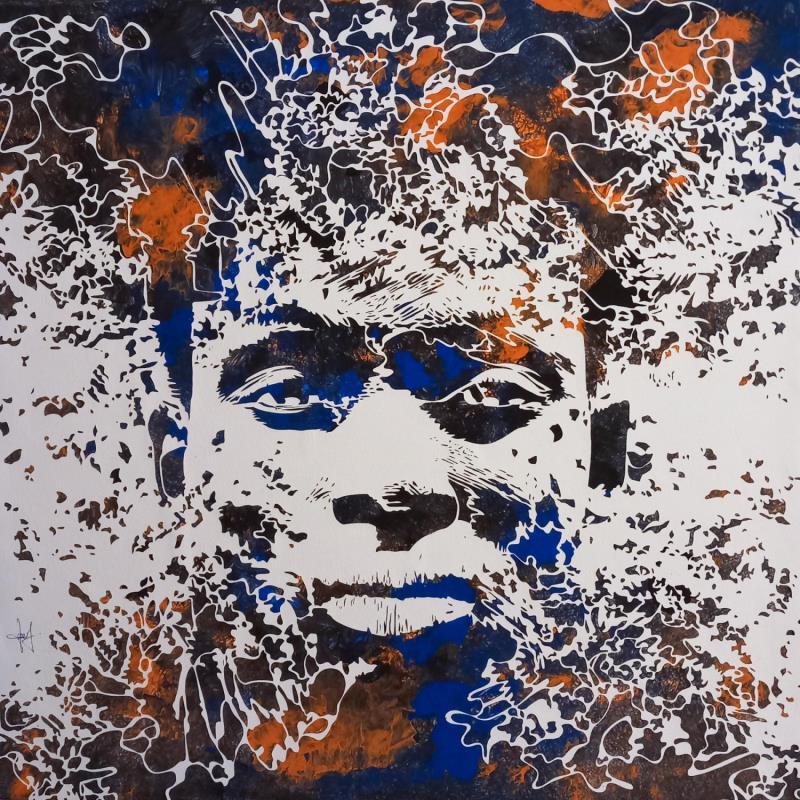 Painting Hallucination by Louafi Valentine | Painting Figurative Portrait Paper