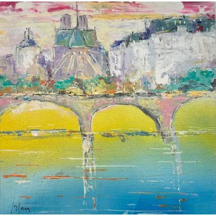 Painting Le soleil de Notre Dame by Yavru Irfan | Painting Figurative Oil