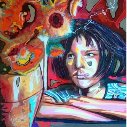 Painting Les tournesols de Leon by Medeya Lemdiya | Painting Pop-art Acrylic, Metal Pop icons