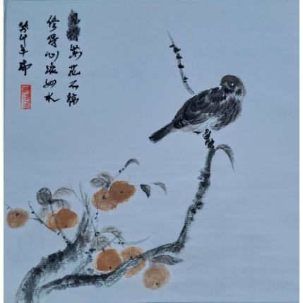 Gemälde Profitez de l'automne von Amblard Rui | Gemälde Figurativ Aquarell, Tinte Landschaften