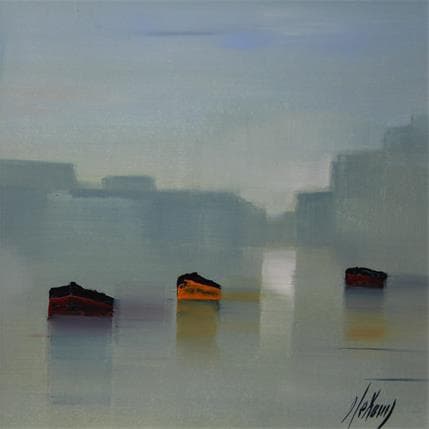 Painting ST35 by Héraud Alain | Painting Figurative Oil Marine