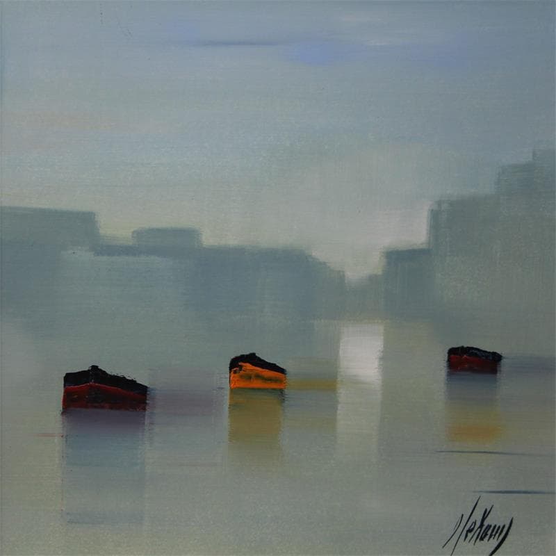 Painting ST35 by Héraud Alain | Painting Figurative Marine Oil