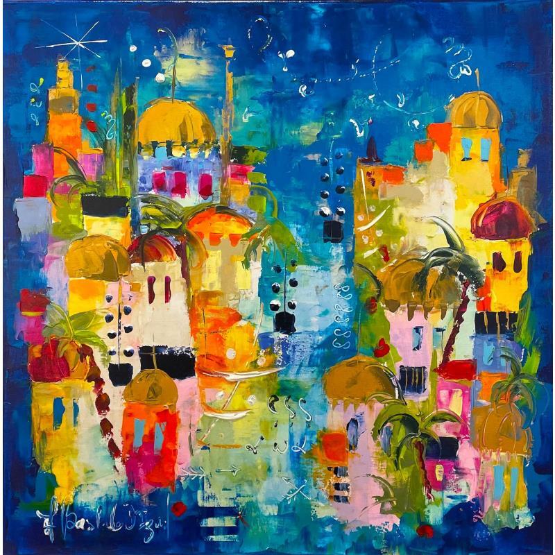 Painting Sous le souffle du Sirocco by Bastide d´Izard Armelle | Painting Abstract