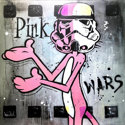 Peinture The Pink Panther loves Star wars, grey version par Cornée Patrick | Tableau Pop-art Graffiti, Huile Cinéma, Icones Pop