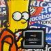Painting Bart PornHub by Kalo | Painting Pop-art Pop icons Graffiti Gluing Posca