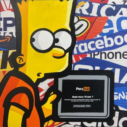 Peinture Bart PornHub par Kalo | Tableau Pop-art Collage, Graffiti, Posca Icones Pop