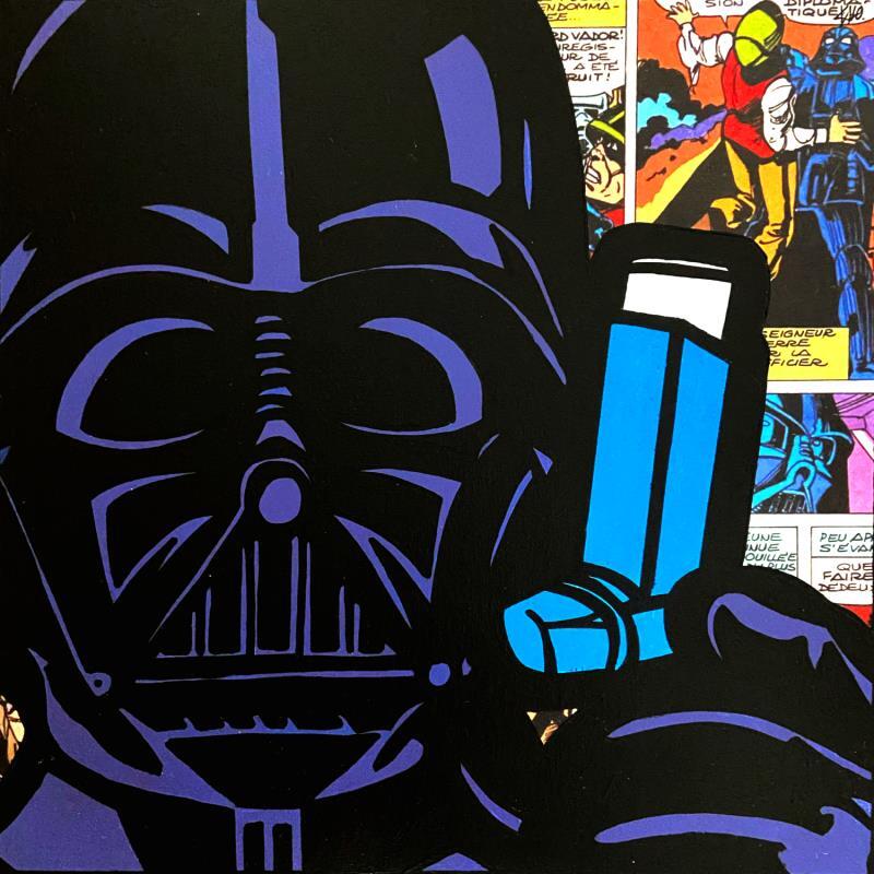 Pintura Dark Vador ventoline por Kalo | Pintura Pop art Iconos pop Graffiti Collage Posca