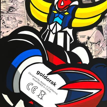Peinture Goldorak Apple par Kalo | Tableau Pop-art Collage, Graffiti, Posca Icones Pop