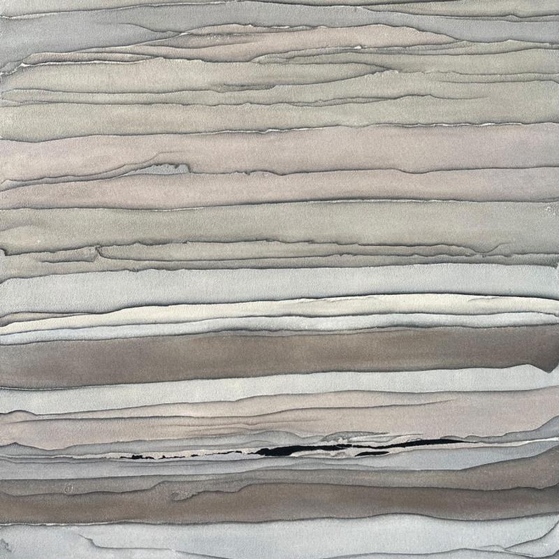 Painting Carré Silence by CMalou | Painting Subject matter Minimalist Sand