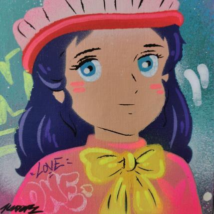 Painting Princesse Sarah by Lemoine Mael | Painting Pop-art Acrylic, Graffiti Pop icons
