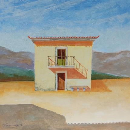 Painting Vivre seul by Foucras François | Painting Figurative Oil Architecture, Landscapes