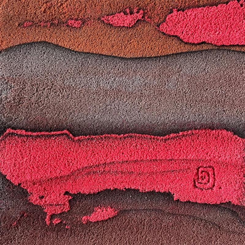 Painting Carré Aérien II by CMalou | Painting Subject matter Minimalist Sand