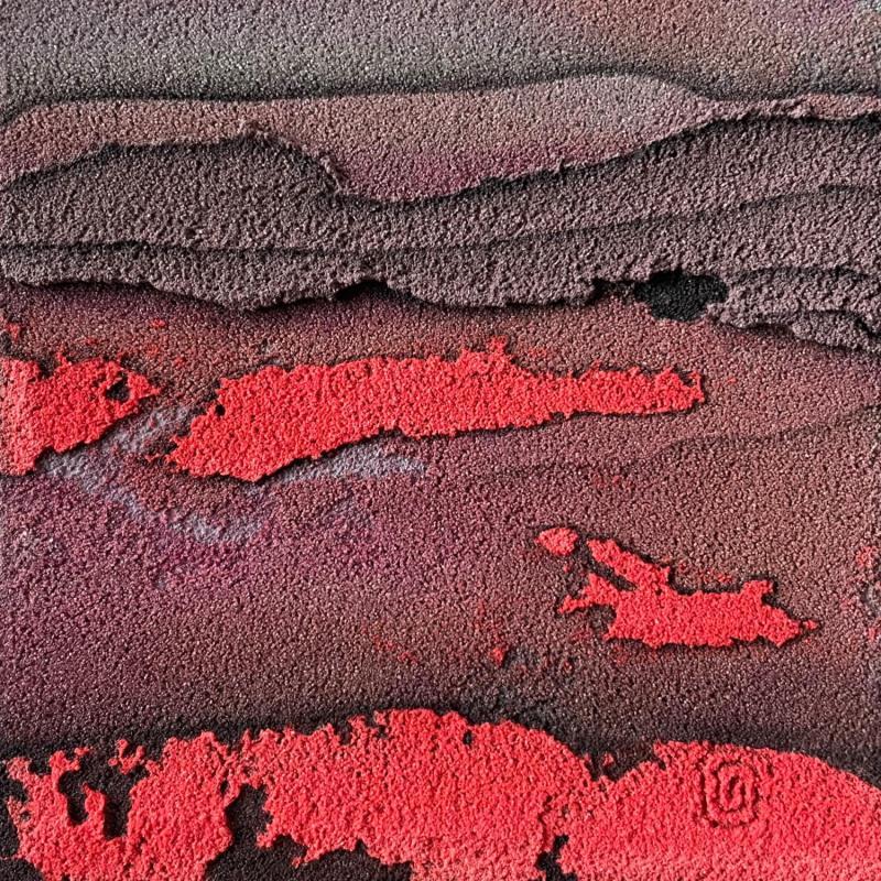 Painting Carré Aérien V by CMalou | Painting Subject matter Minimalist Sand