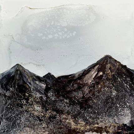 Peinture 1612 Poésie des Indes par Depaire Silvia | Tableau Abstrait Acrylique Minimaliste, Paysages