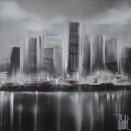 Peinture City lights par Guillet Jerome | Tableau