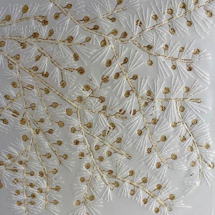 Peinture Senteur d'hiver par Caviale Marie | Tableau Abstrait Minimaliste