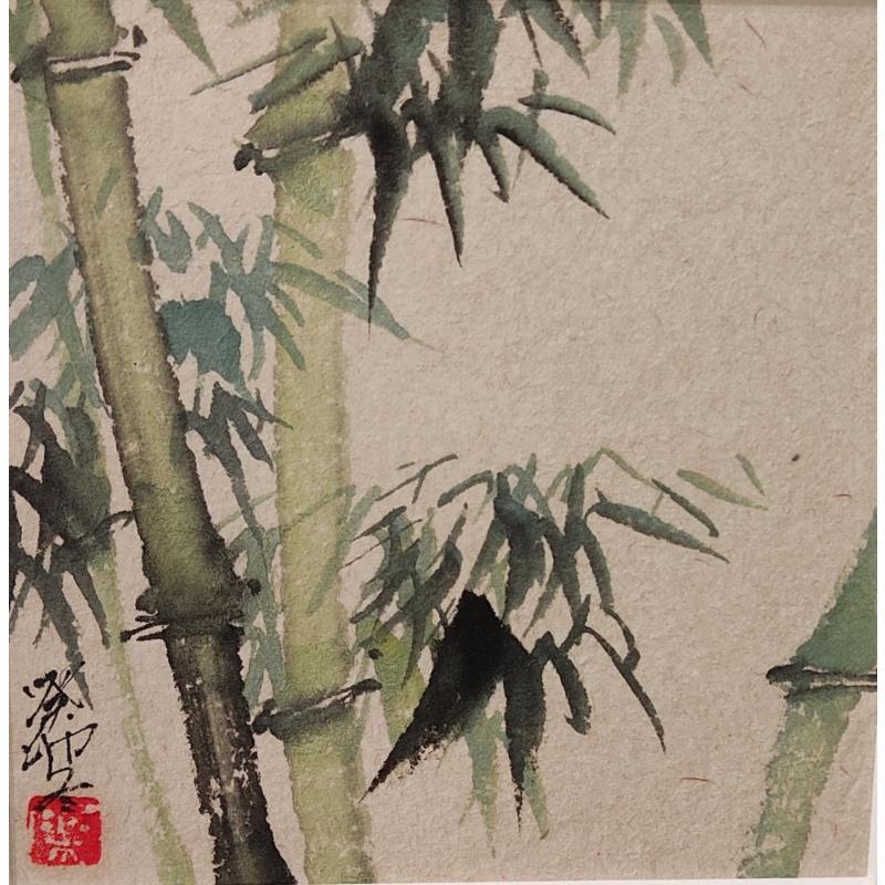 Peinture Bambou par Yu Huan Huan | Tableau Figuratif Nature Encre