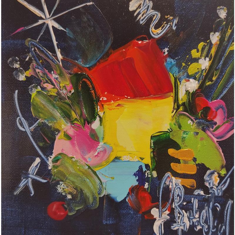 Painting Insouciance by Bastide d´Izard Armelle | Painting Abstract Landscapes Architecture Acrylic