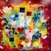 Pintura L'hymne à l'amour por Bastide d´Izard Armelle | Pintura Abstracto Paisajes Arquitectura Acrílico