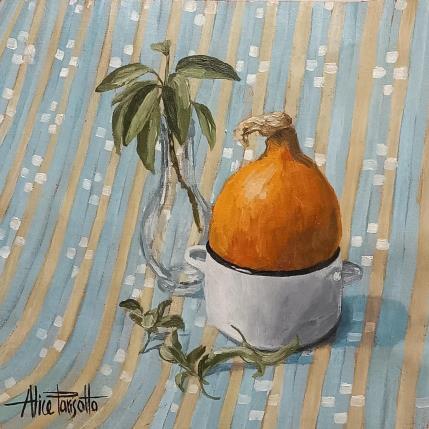 Painting Citrouille d'Hokkaido by Parisotto Alice | Painting Figurative Oil Nature, Pop icons, Portrait, Still-life