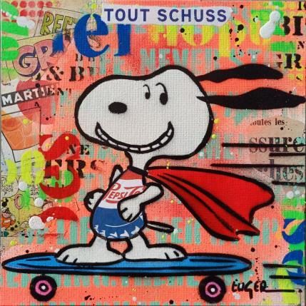Gemälde TOUT SCHUSS von Euger Philippe | Gemälde Pop-Art Acryl, Collage Pop-Ikonen