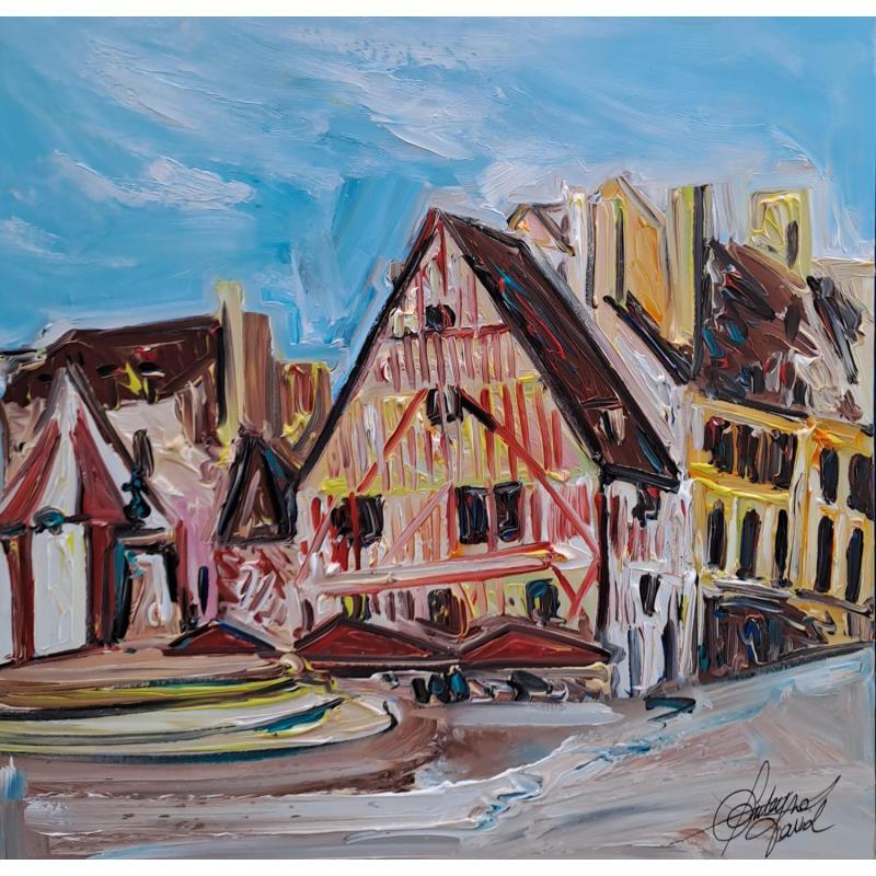 Painting Dijon, la force et la beauté by Fonteyne David | Painting Figurative Urban Acrylic