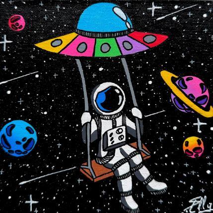 Painting La balançoire by Elly | Painting Pop-art Acrylic, Posca Life style