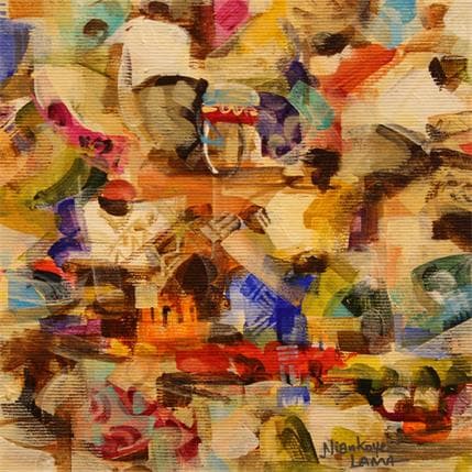 Painting Marché Africain 1 by Lama Niankoye | Painting