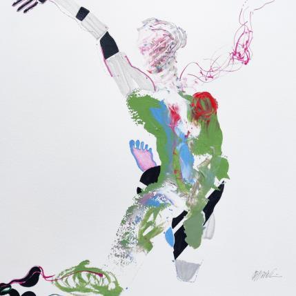 Gemälde Si joyeuse von Cressanne | Gemälde Figurativ Acryl, Tinte Akt