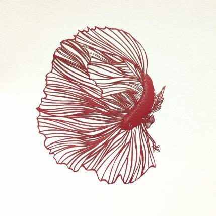 Peinture Combattant 11 par Atalanta Vanessa | Tableau Carton, Papier Animaux, Marine, Nature