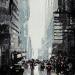 Peinture NYC 21  par Poumès Jérôme | Tableau Figuratif Urbain Acrylique