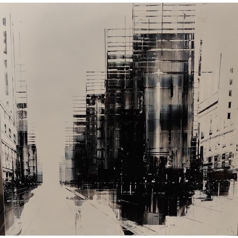 Painting Voyage by Rey Julien | Painting Figurative Gold leaf