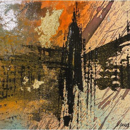 Painting Cathédrale lumière - Cathédrale de Strasbourg by Horea | Painting Figurative Oil Urban