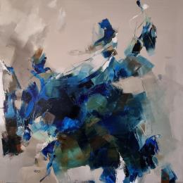 Painting North wind by Virgis | Painting Abstract Oil Minimalist