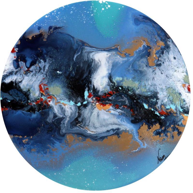 Peinture C2644 par Naen | Tableau Abstrait Acrylique Encre