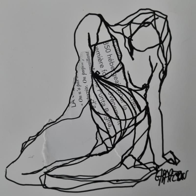 Peinture F1 Raison d'être 1 par Chaperon Martine | Tableau Figuratif Nu Acrylique