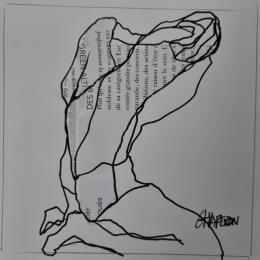 Peinture F1 Raison d'être 2 par Chaperon Martine | Tableau Figuratif Acrylique Nu