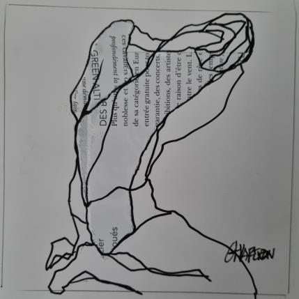 Peinture F1 Raison d'être 2 par Chaperon Martine | Tableau Figuratif Acrylique Nu