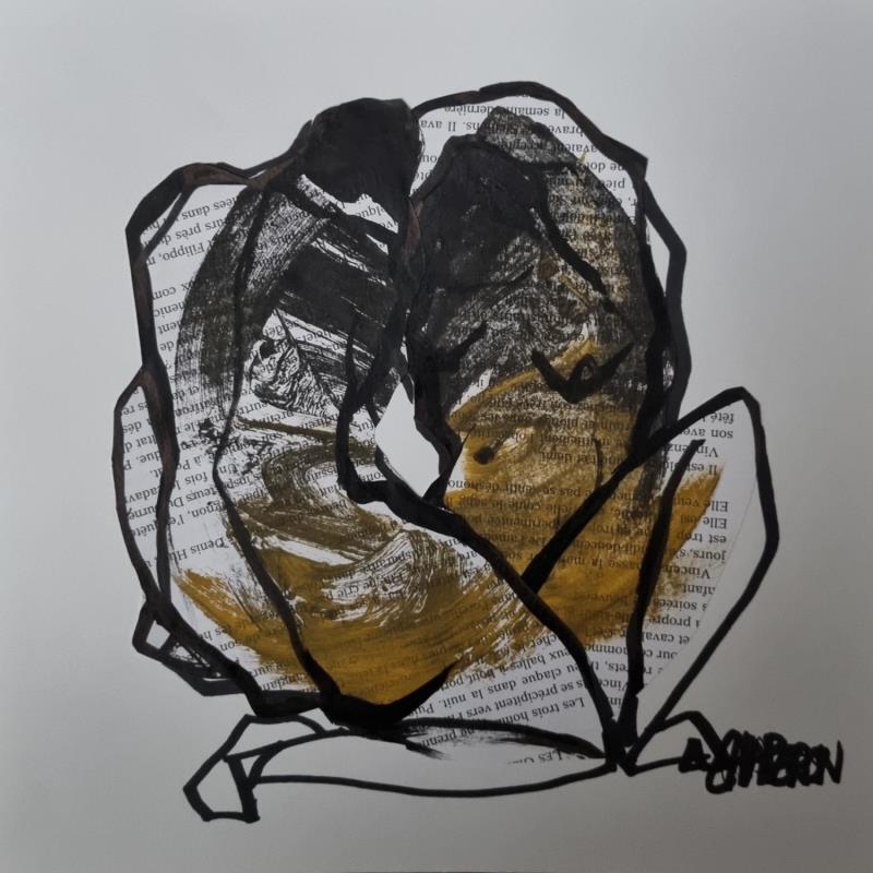 Gemälde F3 Écriture 4 von Chaperon Martine | Gemälde Figurativ Akt Acryl