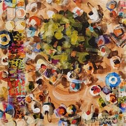 Painting Place du marché 1 by Lama Niankoye | Painting