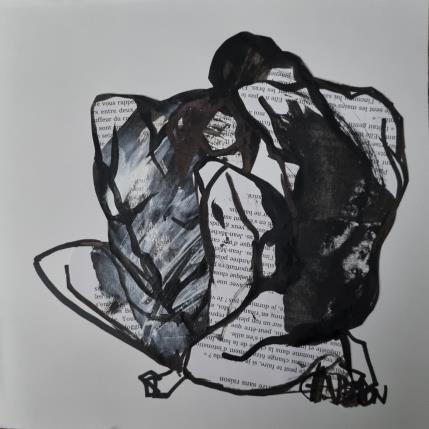 Peinture F3 Écriture 8 par Chaperon Martine | Tableau Figuratif Acrylique Nu