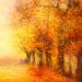 Peinture Automnale par Levesque Emmanuelle | Tableau Huile