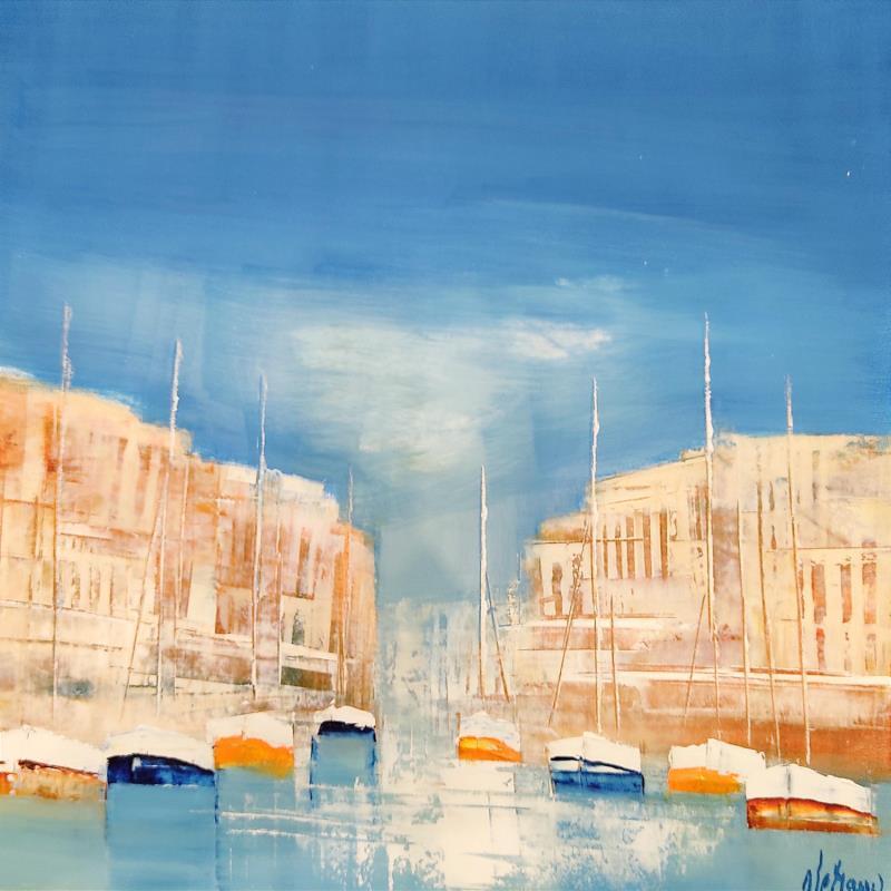 Painting ST63 by Héraud Alain | Painting Figurative Marine Oil