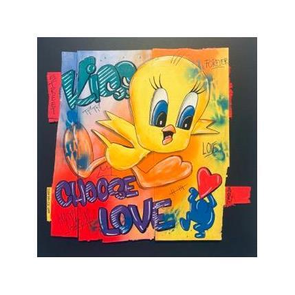 Peinture Love par Molla Nathalie  | Tableau Pop-art Acrylique, Posca Icones Pop