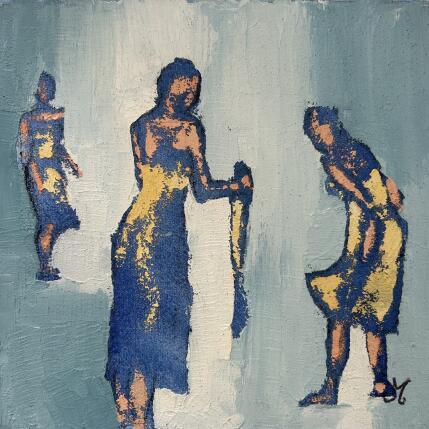 Painting Le foulard by Malfreyt Corinne | Painting Figurative Oil Life style, Mode, Nude